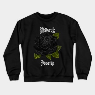 Drawn Black Rose – Gothic flower Crewneck Sweatshirt